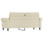 vidaXL 2-Sitzer-Sofa Creme 140 cm Kunstleder vidaXL 2-Sitzer-Sofa Creme 140 cm Kunstleder