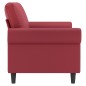 vidaXL 2-Sitzer-Sofa Weinrot 140 cm Kunstleder vidaXL 2-Sitzer-Sofa Weinrot 140 cm Kunstleder