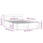 vidaXL Bettgestell mit Kopfteil Schwarz 120x200 cm Holzwerkstoff vidaXL Bettgestell mit Kopfteil Schwarz 120x200 cm Holzwerkstoff