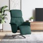 vidaXL Relaxsessel mit Fußteil Dunkelgrün Stoff vidaXL Relaxsessel mit Fußteil Dunkelgrün Stoff