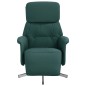 vidaXL Relaxsessel mit Fußteil Dunkelgrün Stoff vidaXL Relaxsessel mit Fußteil Dunkelgrün Stoff