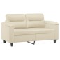 vidaXL 2-Sitzer-Sofa Creme 120 cm Kunstleder vidaXL 2-Sitzer-Sofa Creme 120 cm Kunstleder