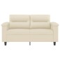 vidaXL 2-Sitzer-Sofa Creme 120 cm Kunstleder vidaXL 2-Sitzer-Sofa Creme 120 cm Kunstleder