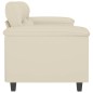 vidaXL 2-Sitzer-Sofa Creme 120 cm Kunstleder vidaXL 2-Sitzer-Sofa Creme 120 cm Kunstleder