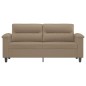 vidaXL 2-Sitzer-Sofa Cappuccino-Braun 140 cm Kunstleder vidaXL 2-Sitzer-Sofa Cappuccino-Braun 140 cm Kunstleder