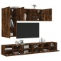vidaXL 5-tlg. Wohnwand Räuchereiche Holzwerkstoff vidaXL 5-tlg. Wohnwand Räuchereiche Holzwerkstoff