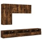 vidaXL 5-tlg. Wohnwand Räuchereiche Holzwerkstoff vidaXL 5-tlg. Wohnwand Räuchereiche Holzwerkstoff