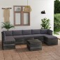 8-tlg. Garten-Sofagarnitur aus Paletten mit Kissen Kiefernholz 8-tlg. Garten-Sofagarnitur aus Paletten mit Kissen Kiefernholz