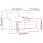vidaXL 2-Sitzer-Sofa mit Zierkissen Weinrot 120 cm Kunstleder vidaXL 2-Sitzer-Sofa mit Zierkissen Weinrot 120 cm Kunstleder