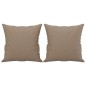vidaXL 2-Sitzer-Sofa mit Zierkissen Cappuccino-Braun 140 cm Kunstleder vidaXL 2-Sitzer-Sofa mit Zierkissen Cappuccino-Braun 140 cm Kunstleder