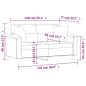 vidaXL 2-Sitzer-Sofa mit Zierkissen Cappuccino-Braun 140 cm Kunstleder vidaXL 2-Sitzer-Sofa mit Zierkissen Cappuccino-Braun 140 cm Kunstleder