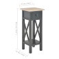 vidaXL Beistelltisch Schwarz 27 x 27 x 65,5 cm Holz vidaXL Beistelltisch Schwarz 27 x 27 x 65,5 cm Holz