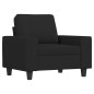 vidaXL 3-tlg. Sofagarnitur Schwarz Stoff vidaXL 3-tlg. Sofagarnitur Schwarz Stoff