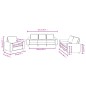 vidaXL 3-tlg. Sofagarnitur Schwarz Stoff vidaXL 3-tlg. Sofagarnitur Schwarz Stoff