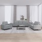 vidaXL 3-tlg. Sofagarnitur Hellgrau Stoff vidaXL 3-tlg. Sofagarnitur Hellgrau Stoff