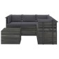 vidaXL 6-tlg. Garten-Sofagarnitur aus Paletten mit Kissen Kiefernholz vidaXL 6-tlg. Garten-Sofagarnitur aus Paletten mit Kissen Kiefernholz