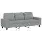 vidaXL 2-tlg. Sofagarnitur Hellgrau Stoff vidaXL 2-tlg. Sofagarnitur Hellgrau Stoff