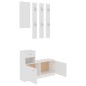 vidaXL Flurmöbel-Set Weiß Holzwerkstoff vidaXL Flurmöbel-Set Weiß Holzwerkstoff
