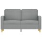 vidaXL 2-Sitzer-Sofa Hellgrau 120 cm Stoff vidaXL 2-Sitzer-Sofa Hellgrau 120 cm Stoff
