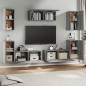 vidaXL 7-tlg. TV-Schrank-Set Grau Sonoma Holzwerkstoff vidaXL 7-tlg. TV-Schrank-Set Grau Sonoma Holzwerkstoff