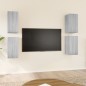 vidaXL TV-Schränke 4 Stk. Grau Sonoma 30,5x30x60 cm Holzwerkstoff vidaXL TV-Schränke 4 Stk. Grau Sonoma 30,5x30x60 cm Holzwerkstoff