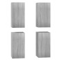 vidaXL TV-Schränke 4 Stk. Grau Sonoma 30,5x30x60 cm Holzwerkstoff vidaXL TV-Schränke 4 Stk. Grau Sonoma 30,5x30x60 cm Holzwerkstoff