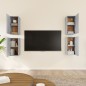 vidaXL TV-Schränke 4 Stk. Grau Sonoma 30,5x30x60 cm Holzwerkstoff vidaXL TV-Schränke 4 Stk. Grau Sonoma 30,5x30x60 cm Holzwerkstoff