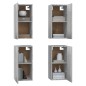 vidaXL TV-Schränke 4 Stk. Grau Sonoma 30,5x30x60 cm Holzwerkstoff vidaXL TV-Schränke 4 Stk. Grau Sonoma 30,5x30x60 cm Holzwerkstoff