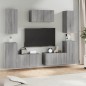 vidaXL 7-tlg. TV-Schrank-Set Grau Sonoma Holzwerkstoff vidaXL 7-tlg. TV-Schrank-Set Grau Sonoma Holzwerkstoff