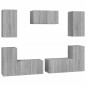 vidaXL 7-tlg. TV-Schrank-Set Grau Sonoma Holzwerkstoff vidaXL 7-tlg. TV-Schrank-Set Grau Sonoma Holzwerkstoff