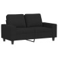 vidaXL 2-tlg. Sofagarnitur Schwarz Stoff vidaXL 2-tlg. Sofagarnitur Schwarz Stoff