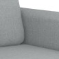 vidaXL 2-tlg. Sofagarnitur mit Kissen Hellgrau Stoff vidaXL 2-tlg. Sofagarnitur mit Kissen Hellgrau Stoff