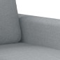 vidaXL 2-tlg. Sofagarnitur mit Kissen Hellgrau Stoff vidaXL 2-tlg. Sofagarnitur mit Kissen Hellgrau Stoff