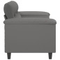 vidaXL 2-Sitzer-Sofa Dunkelgrau 140 cm Mikrofasergewebe vidaXL 2-Sitzer-Sofa Dunkelgrau 140 cm Mikrofasergewebe