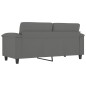 vidaXL 2-Sitzer-Sofa Dunkelgrau 140 cm Mikrofasergewebe vidaXL 2-Sitzer-Sofa Dunkelgrau 140 cm Mikrofasergewebe