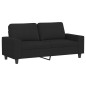 vidaXL 2-Sitzer-Sofa Schwarz 140 cm Stoff vidaXL 2-Sitzer-Sofa Schwarz 140 cm Stoff