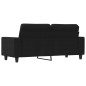 vidaXL 2-Sitzer-Sofa Schwarz 140 cm Stoff vidaXL 2-Sitzer-Sofa Schwarz 140 cm Stoff