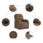 vidaXL Relaxsessel Braun Stoff vidaXL Relaxsessel Braun Stoff