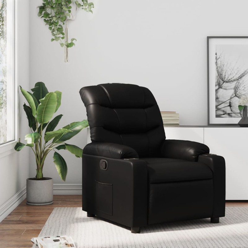 vidaXL Relaxsessel Schwarz Kunstleder vidaXL Relaxsessel Schwarz Kunstleder