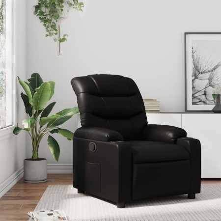 vidaXL Relaxsessel Schwarz Kunstleder
