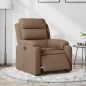 vidaXL Relaxsessel Elektrisch Braun Stoff vidaXL Relaxsessel Elektrisch Braun Stoff
