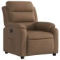 vidaXL Relaxsessel Elektrisch Braun Stoff vidaXL Relaxsessel Elektrisch Braun Stoff