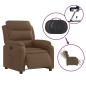 vidaXL Relaxsessel Elektrisch Braun Stoff vidaXL Relaxsessel Elektrisch Braun Stoff