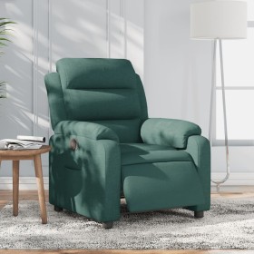 vidaXL Relaxsessel Elektrisch Dunkelgrün Stoff