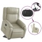 vidaXL Relaxsessel mit Aufstehhilfe Creme Kunstleder vidaXL Relaxsessel mit Aufstehhilfe Creme Kunstleder