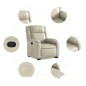 vidaXL Relaxsessel mit Aufstehhilfe Creme Kunstleder vidaXL Relaxsessel mit Aufstehhilfe Creme Kunstleder