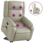 vidaXL Massagesessel mit Aufstehhilfe Creme Kunstleder vidaXL Massagesessel mit Aufstehhilfe Creme Kunstleder