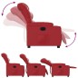 vidaXL Relaxsessel Elektrisch Rot Kunstleder vidaXL Relaxsessel Elektrisch Rot Kunstleder