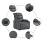 vidaXL Relaxsessel mit Aufstehhilfe Grau Kunstleder vidaXL Relaxsessel mit Aufstehhilfe Grau Kunstleder