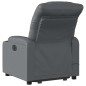 vidaXL Massagesessel mit Aufstehhilfe Grau Kunstleder vidaXL Massagesessel mit Aufstehhilfe Grau Kunstleder